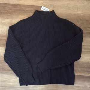 Old Navy Black Turtleneck Sweater Chunky Knit